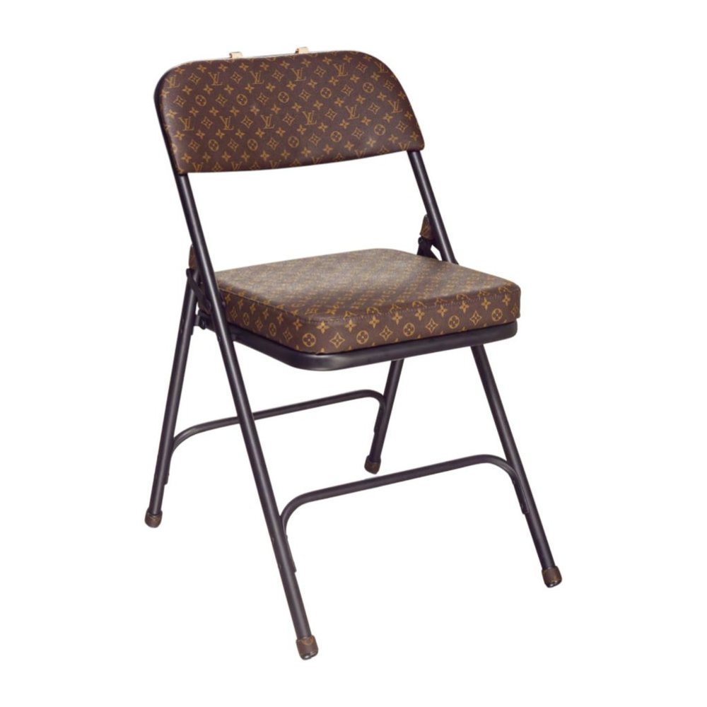 Louis Vuitton Repurposed Folding Chair Gem
